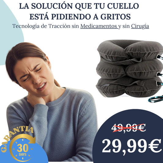 Almohadilla de Tracción Cervical Inflable - Alivio Inmediato